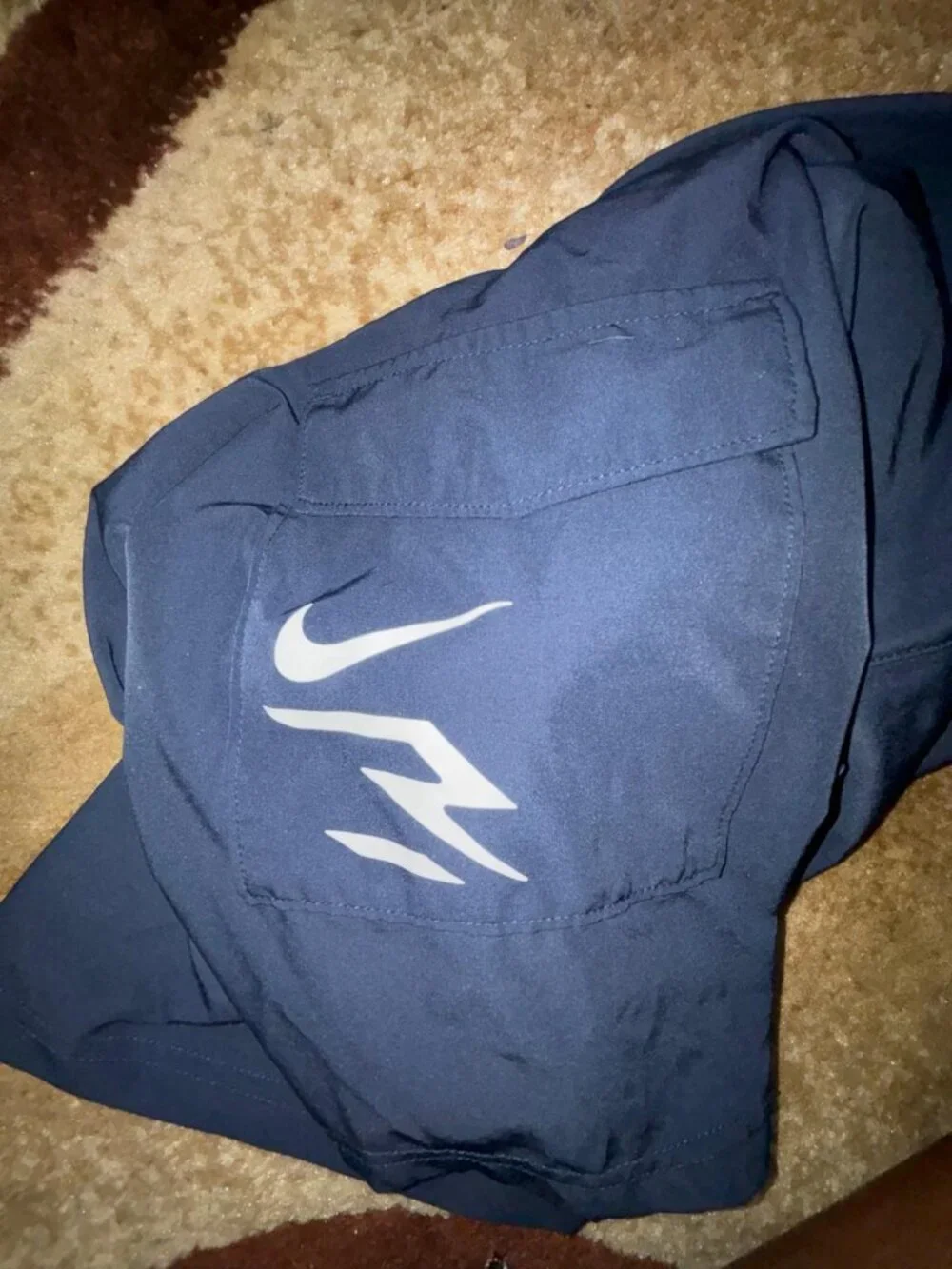 Nike 3Brand Boys Size Large 12-13 Years Relaxed Shorts Navy Blue
